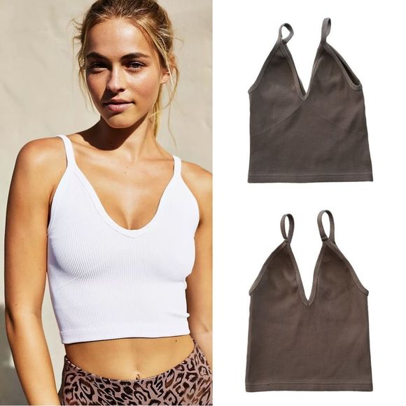 Free People Tops - Free People Movement Happiness Runs V-neck Tank